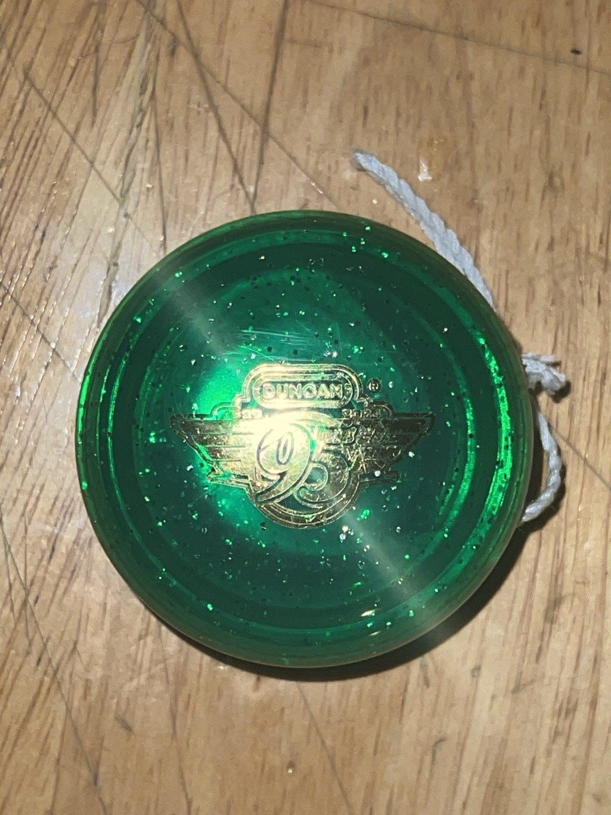 Duncan Yo-Yo Green Glitter Transparent 95th Anniversary Imperial 2024