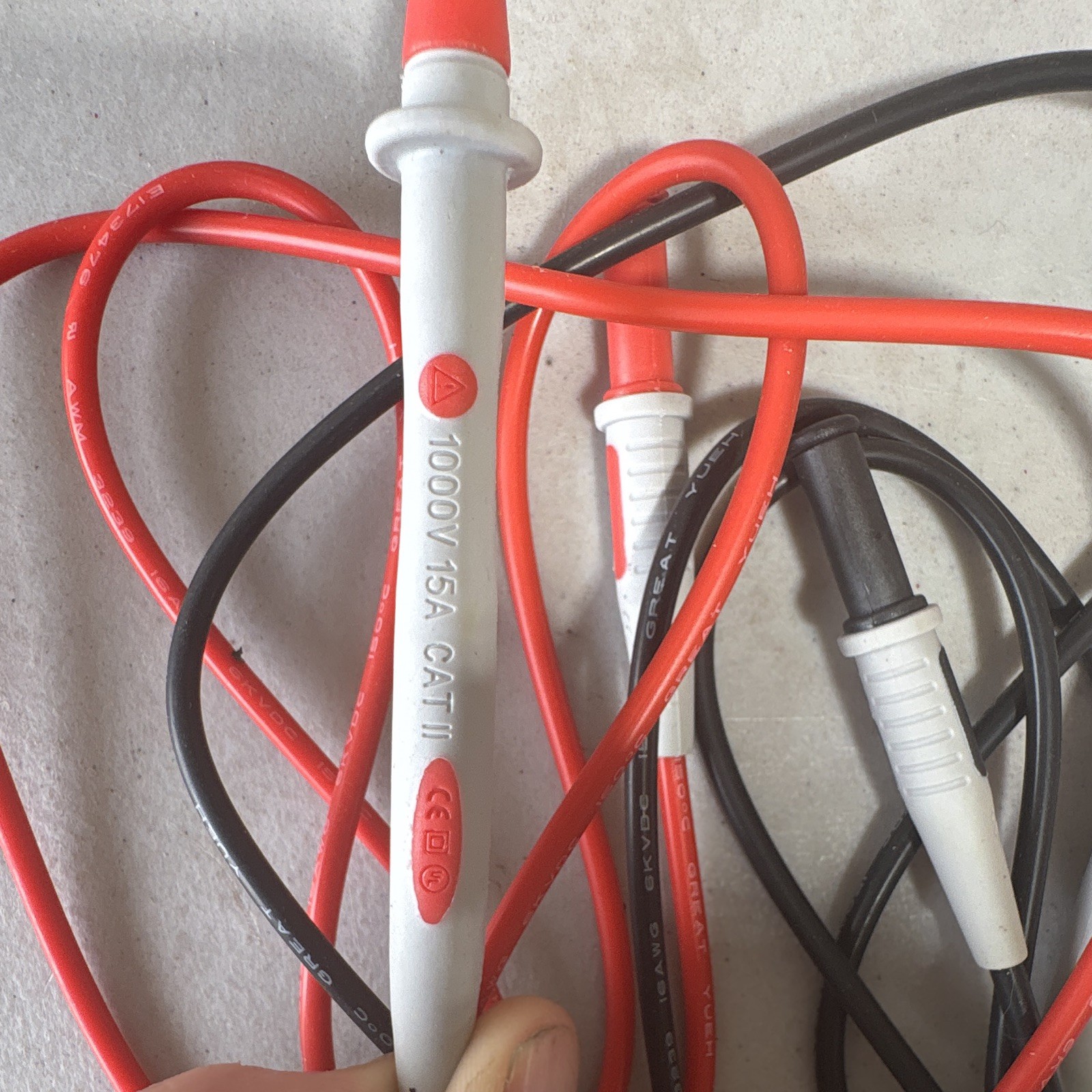 Agilent 34138A PVC Multimeter Test Leads Probes 1000V 15A 60in 4mm Banana