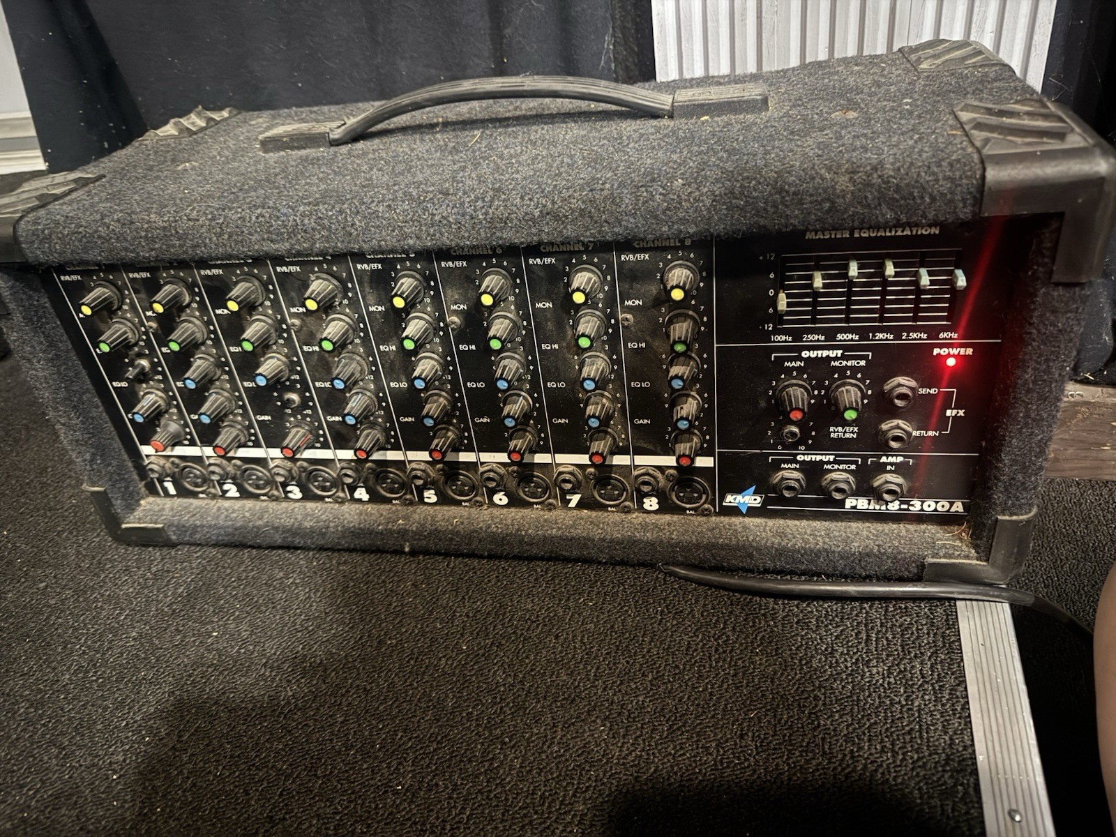 KMD PBM8- 300A Powered Mixer Equalization Black