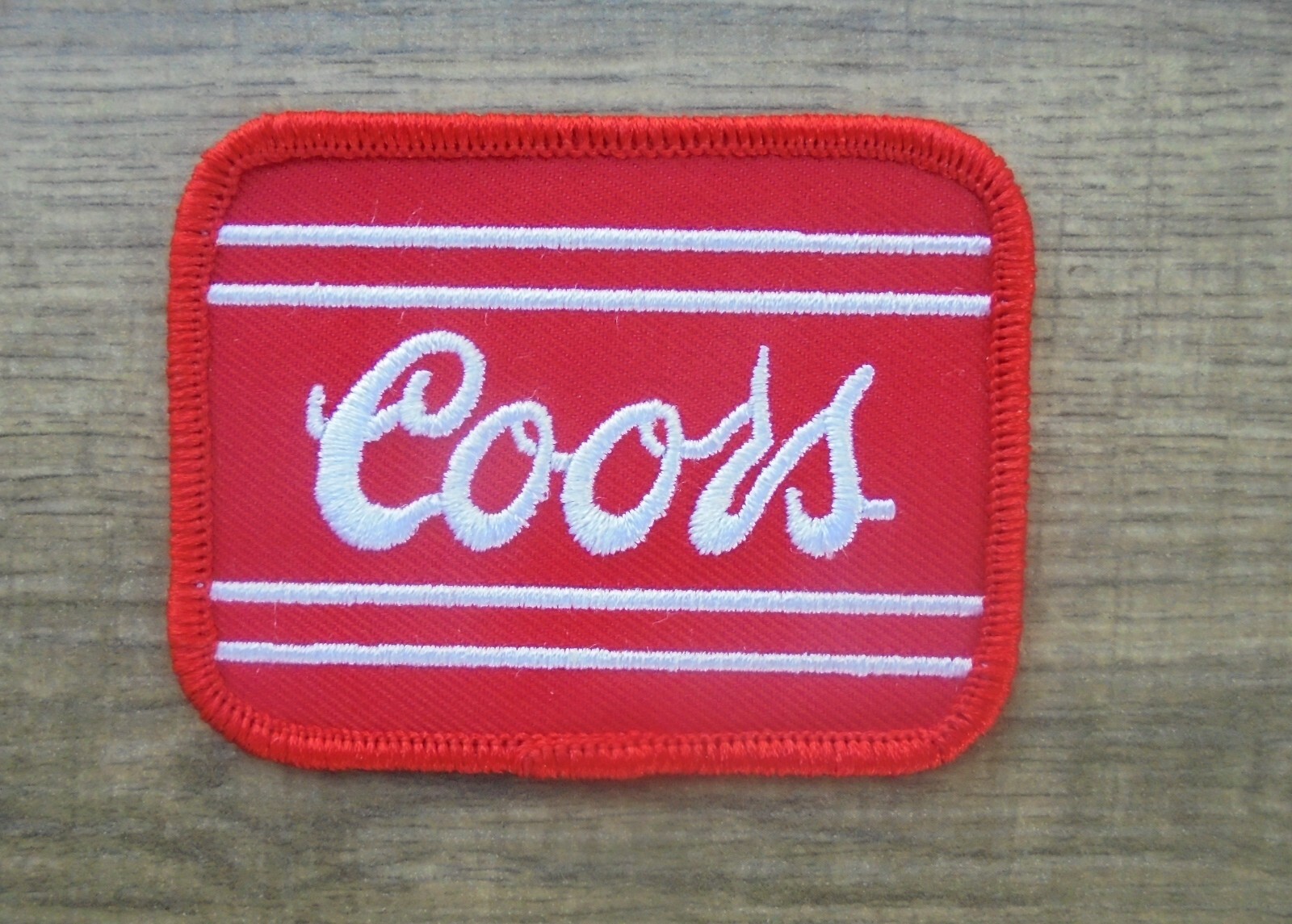 Red Coors Beer Embroidered Iron on Patch