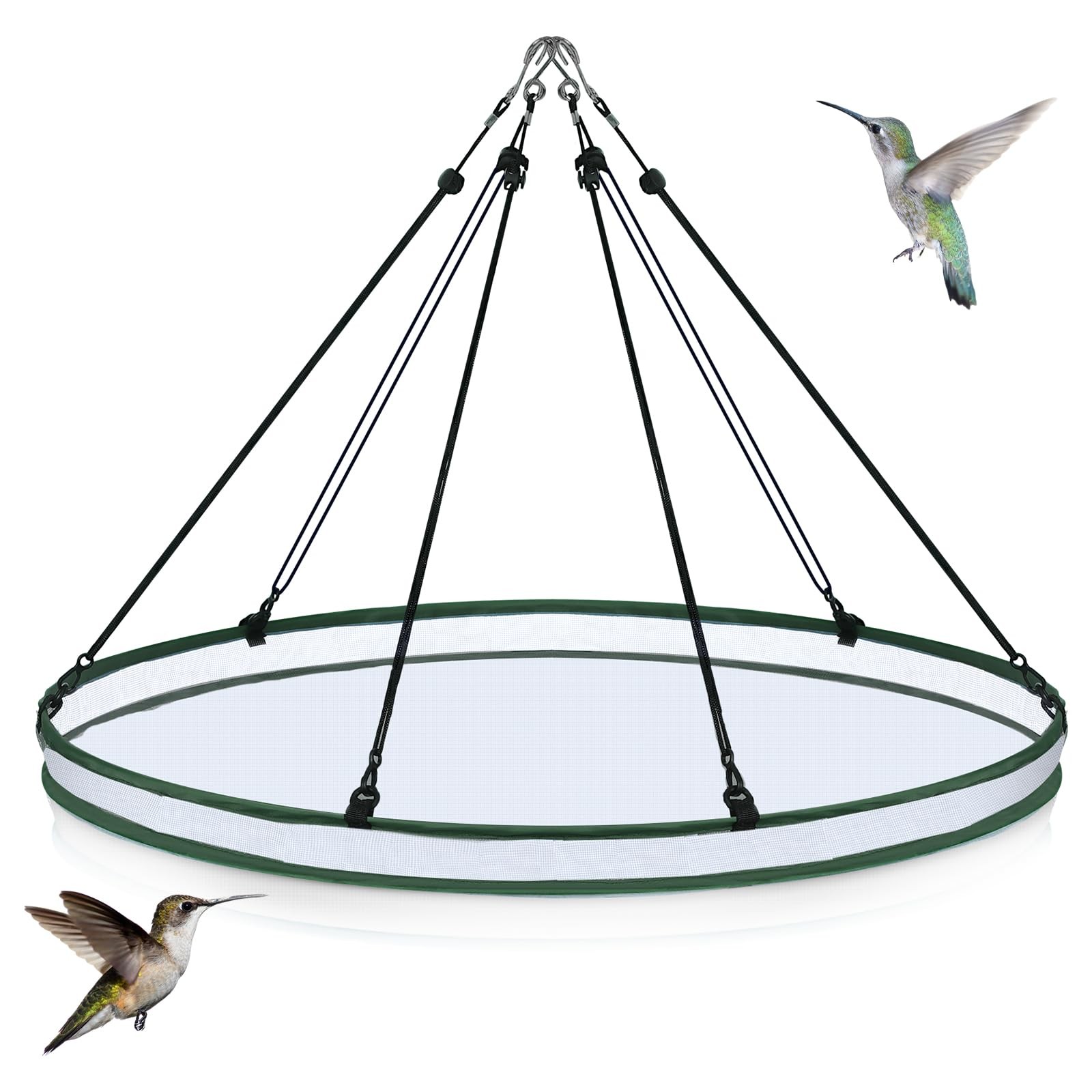 FoldTier 1 Pieces Universal Wild Bird Seed Catcher Hanging 30 Inch, Clear