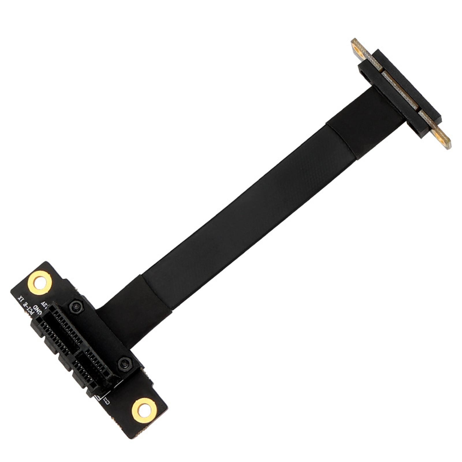 90° Right Angle PCIE X1 Riser Cable PCIe 3.0 x1 to x1 Extension Cable 8Gbps PCI