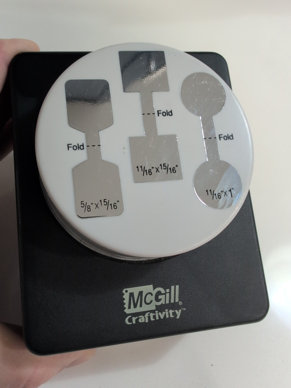 MCGILL CRAFTIVITY 3" Rectangle Tab Punch Crafts Scrapbooking Tool P/N 66500