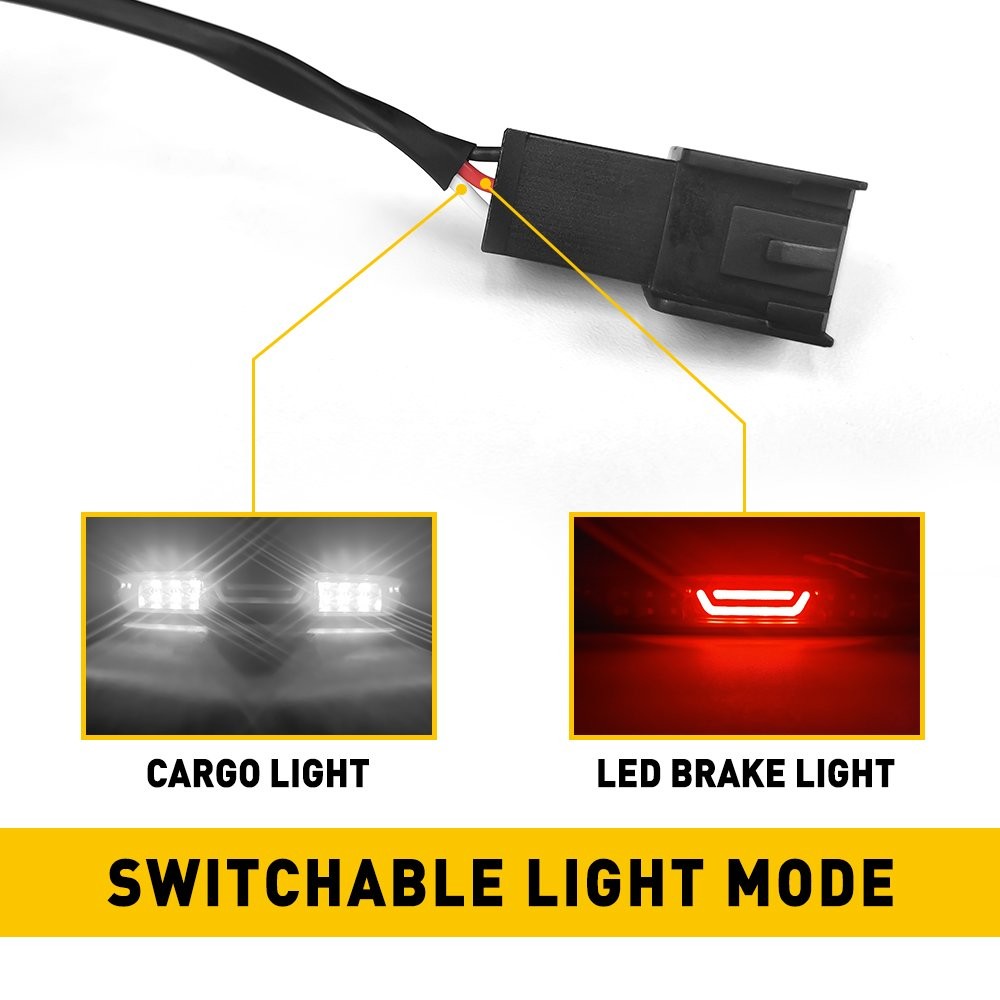 Smoke LED 3rd Third Brake Light Cargo Lamp For 07-13 Chevy Silverado Bright EAG