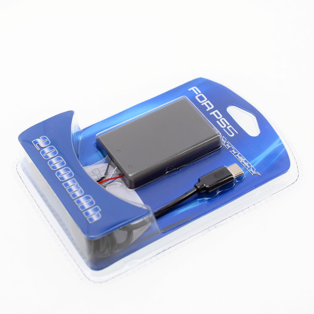 2x Rechargeable Battery 2000mAh with USB Cable for PS5 DualSense Controller