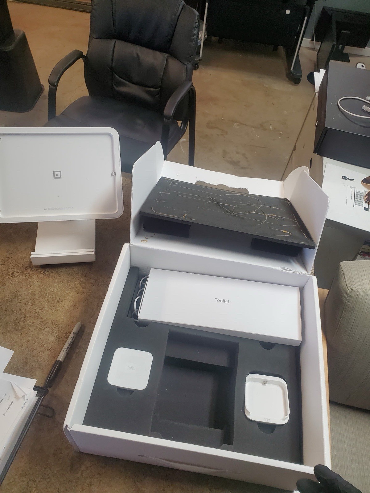 Square Square Register POS System Kit w/ Stand/Display, Cables, Toolkit & Mounts