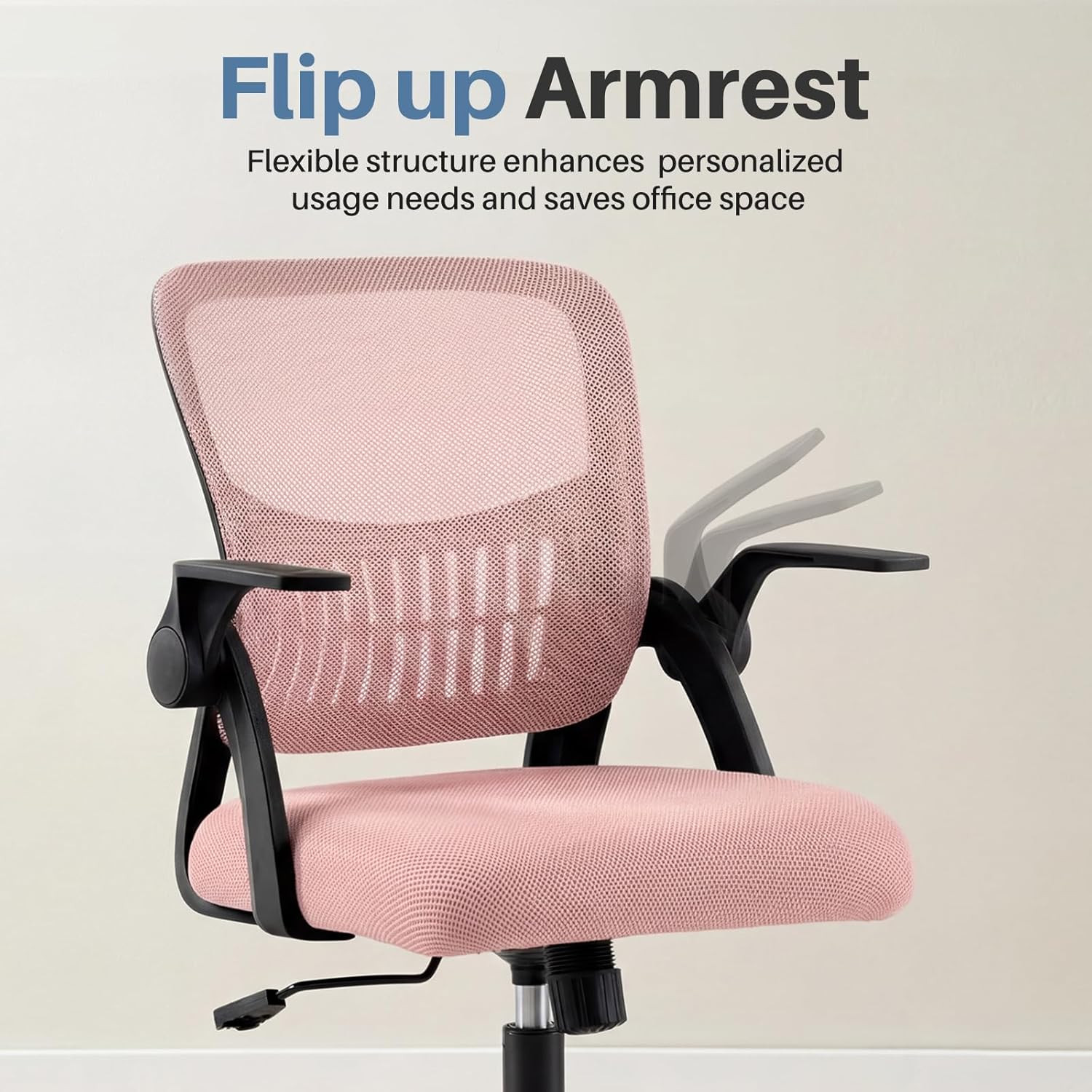 Home Office Desk Chair - Ergonomic Computer Mesh Chair with Lumbar Support & Roc