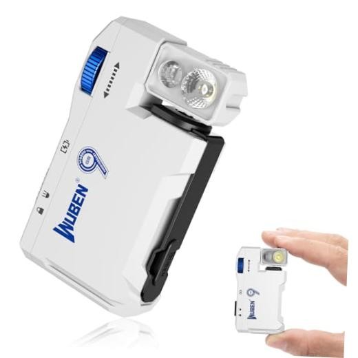 G5 EDC Flashlight—400 Lumens Dual Light Sources—Mini White—Rechargeable