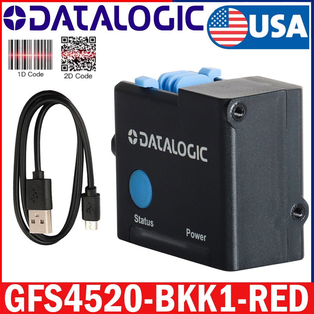 Datalogic Gryphon GFS4520-BK-RED USB Fixed Mount 2D Barcode Scanner with Cable