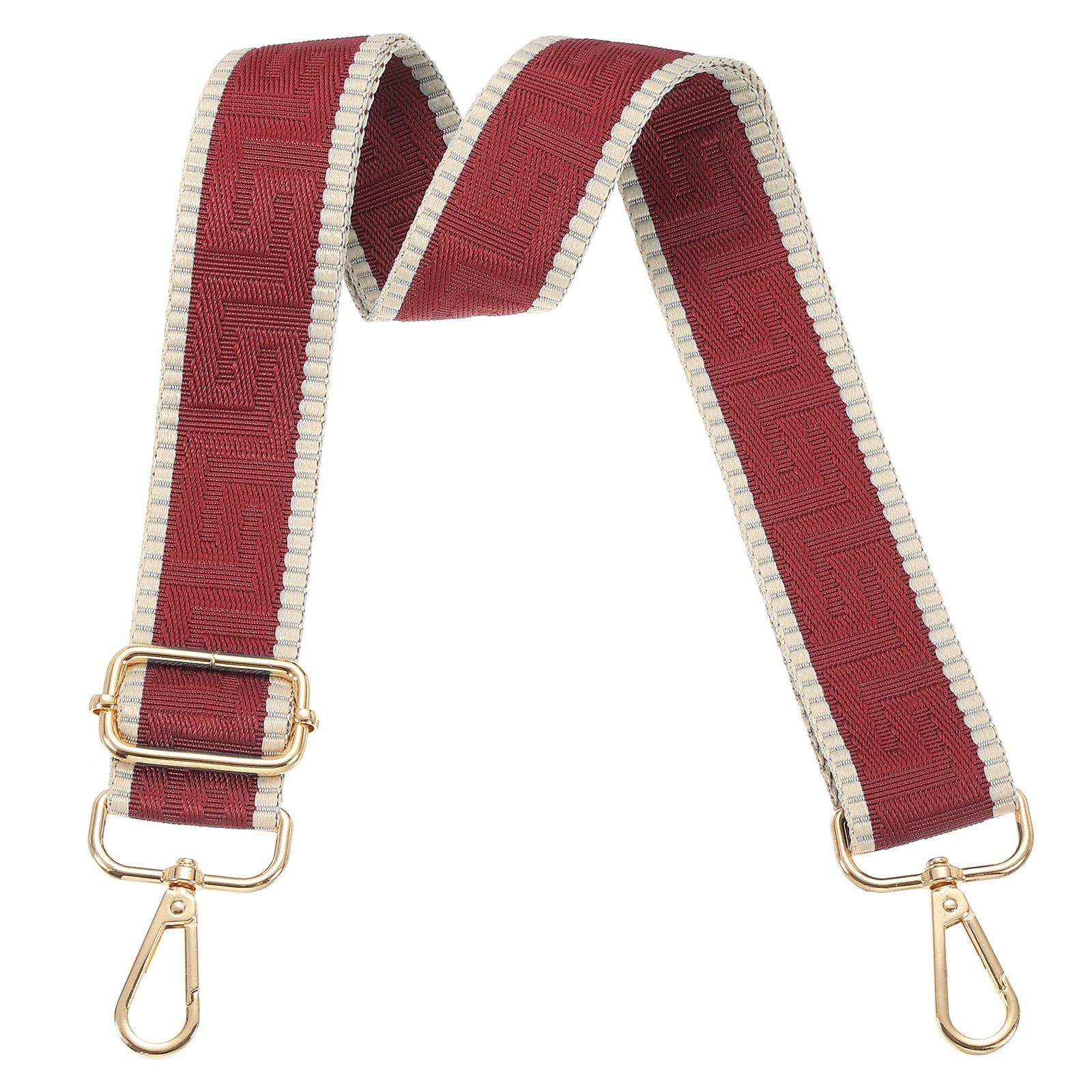 Purse Strap Adjustable Crossbody Bag Straps Wide Shoulder Straps Dark Red