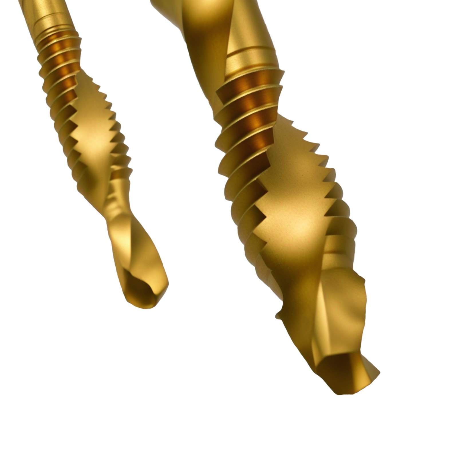 6 Pack Combination Drill and Tap Set, Professional HSS Titanium Thread Tap Drill
