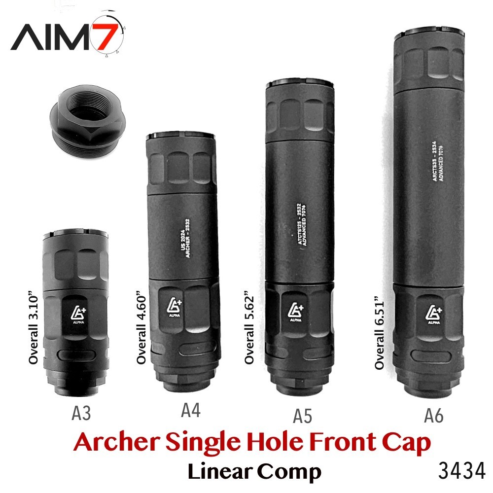 AIM7 ARCHER Single Port Linear Comp 223 30CAL 9mm 40CAL 22LR
