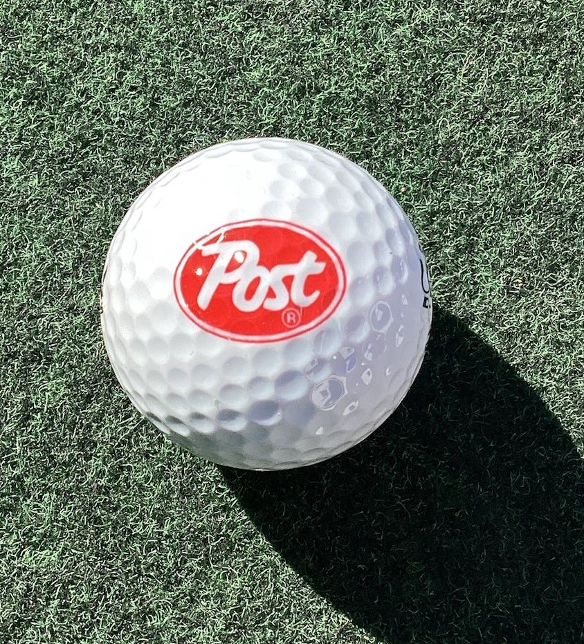 Post Cereal Logo Display Golf Ball Wilson