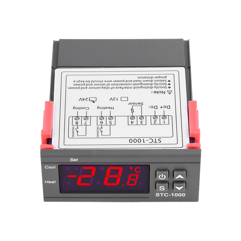 STC-1000 Digital Microcomputer Temperature Controller Thermostat with NTC Sensor