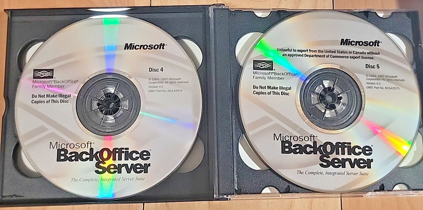 Microsoft BackOffice Server 2000 - Software 5 Clients - CD 6-Disc Set & Key READ