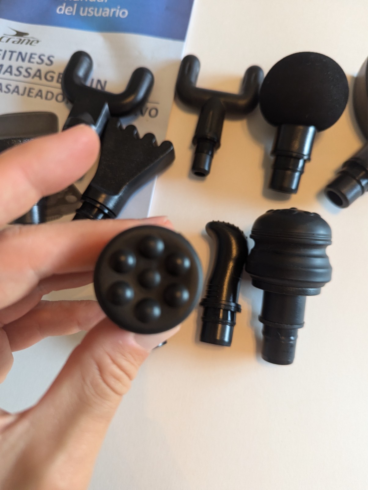 Crane Massage Gun - Attachments Only - See Video