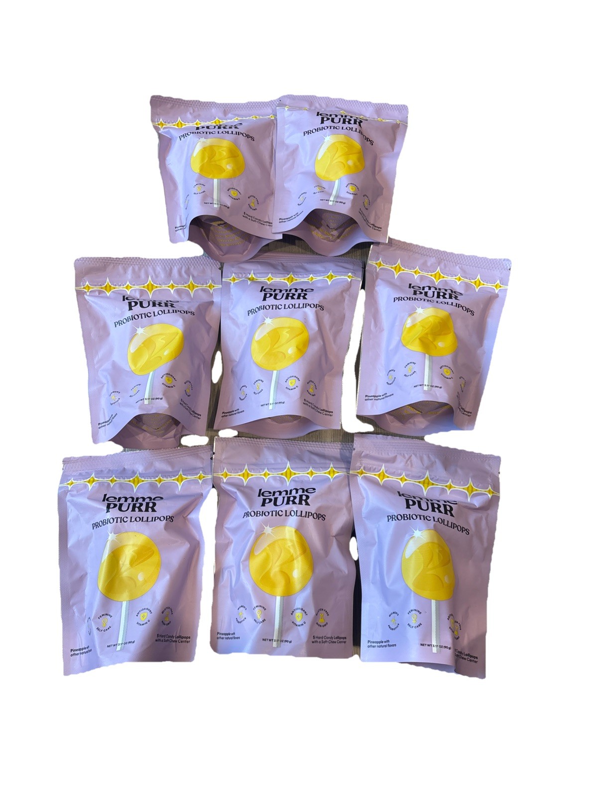 Lemme Purr Probiotic Lollipops 5 Ct Pack Of 8  40 Pops Total Exp:May 2026