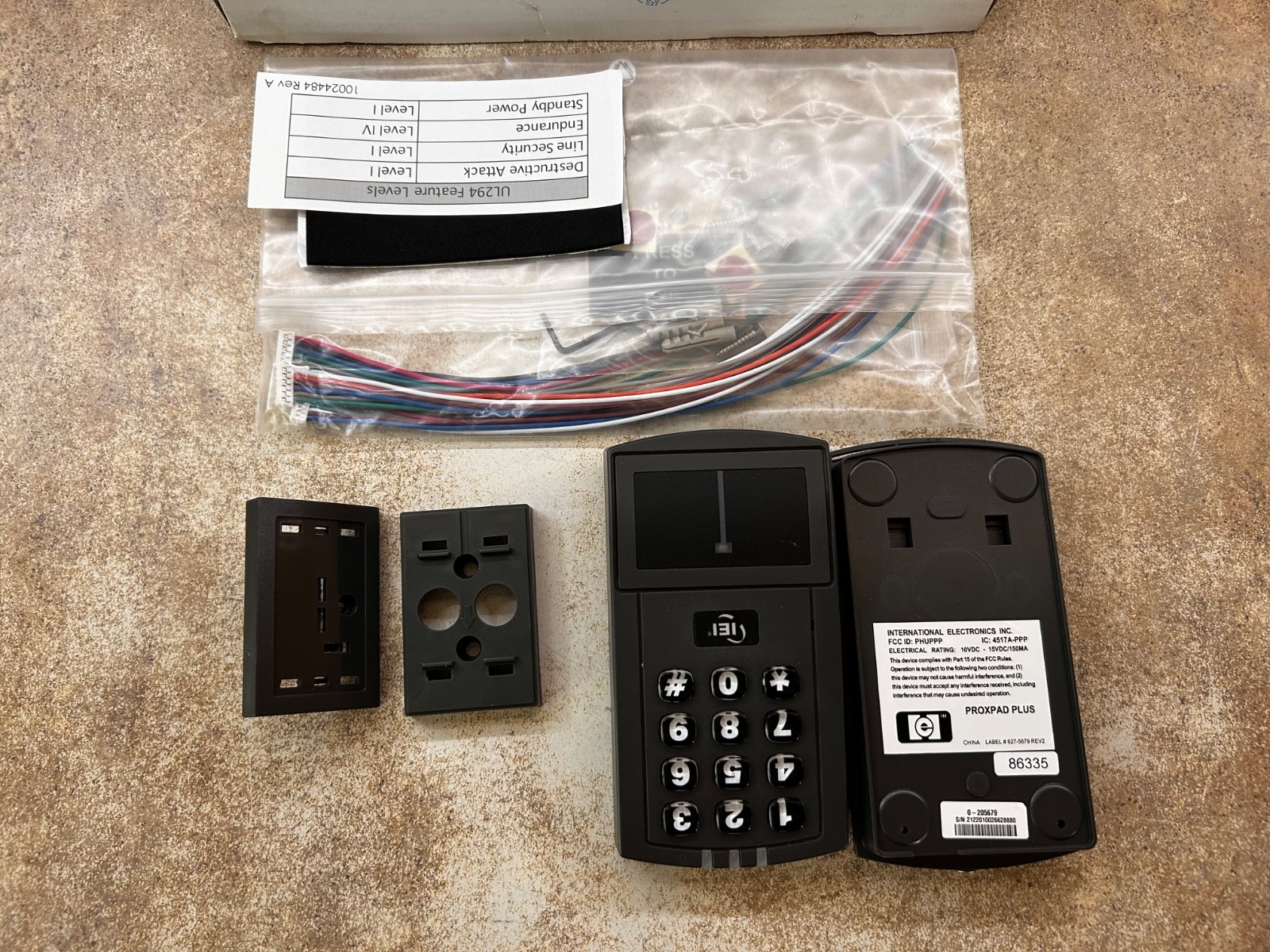 Linear IEI 0-205676 UL-C Prox.Pad Proximity Reader and Keypad