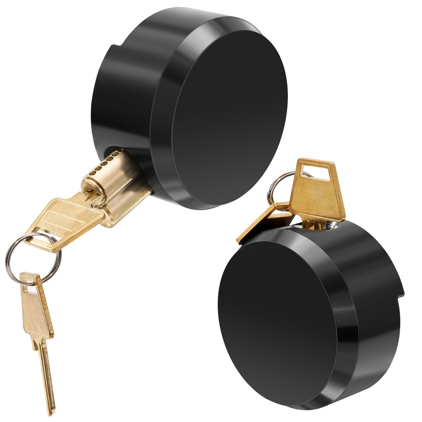 Heavy Duty Hidden Shackle Puck Lock, Hidden Shackle Padlocks Keyed Alike Trai...