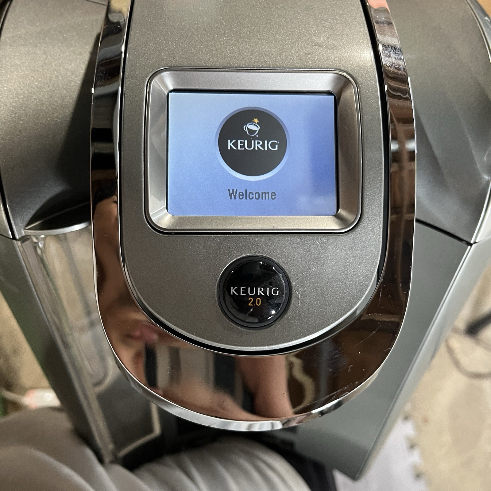 Keurig 2.0 K2.0-500 Touchscreen Digital Coffee Maker KCup Brewer Silver