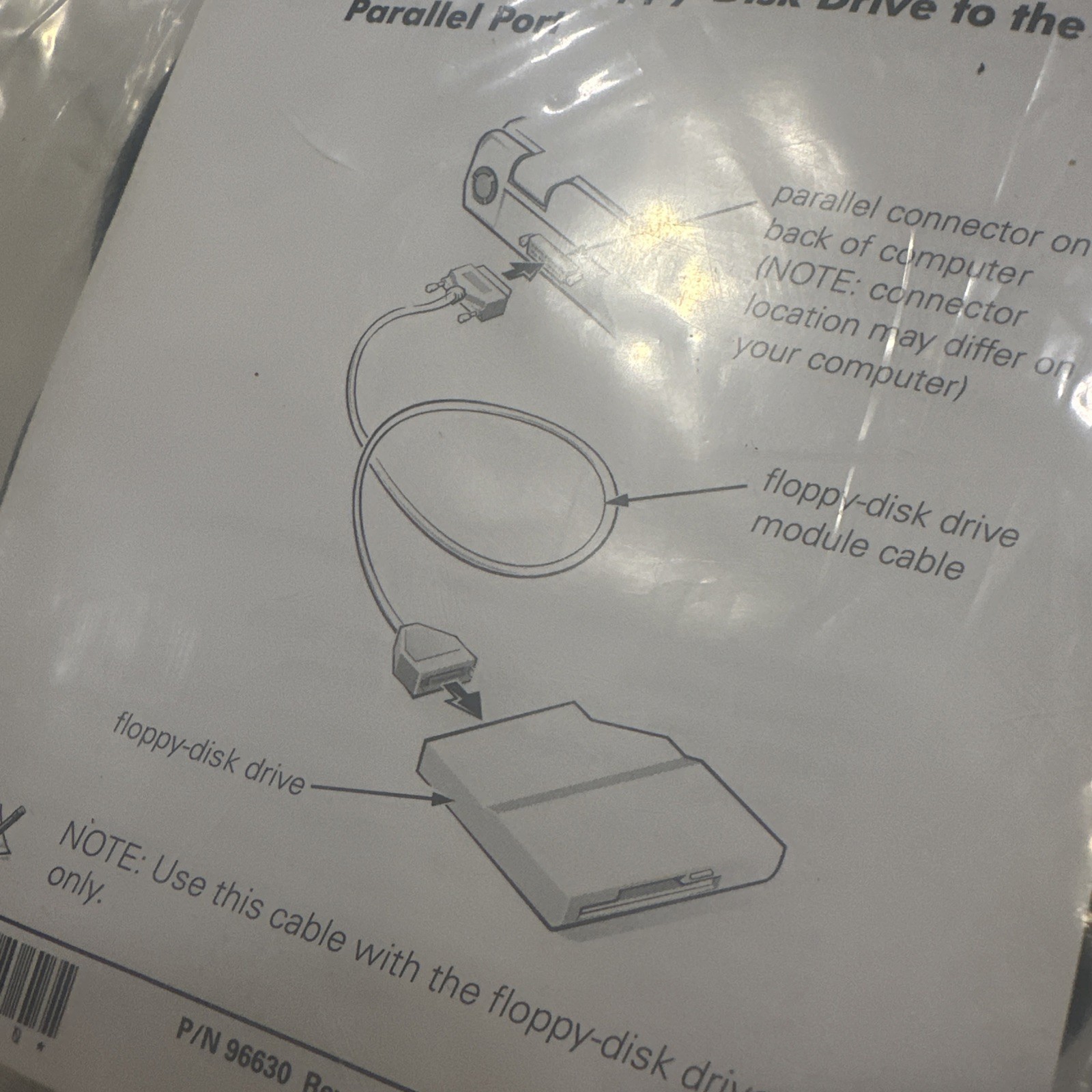 DELL EXTERNAL FLOPPY-DISK DRIVE MODULE CABLE DP/N 045647