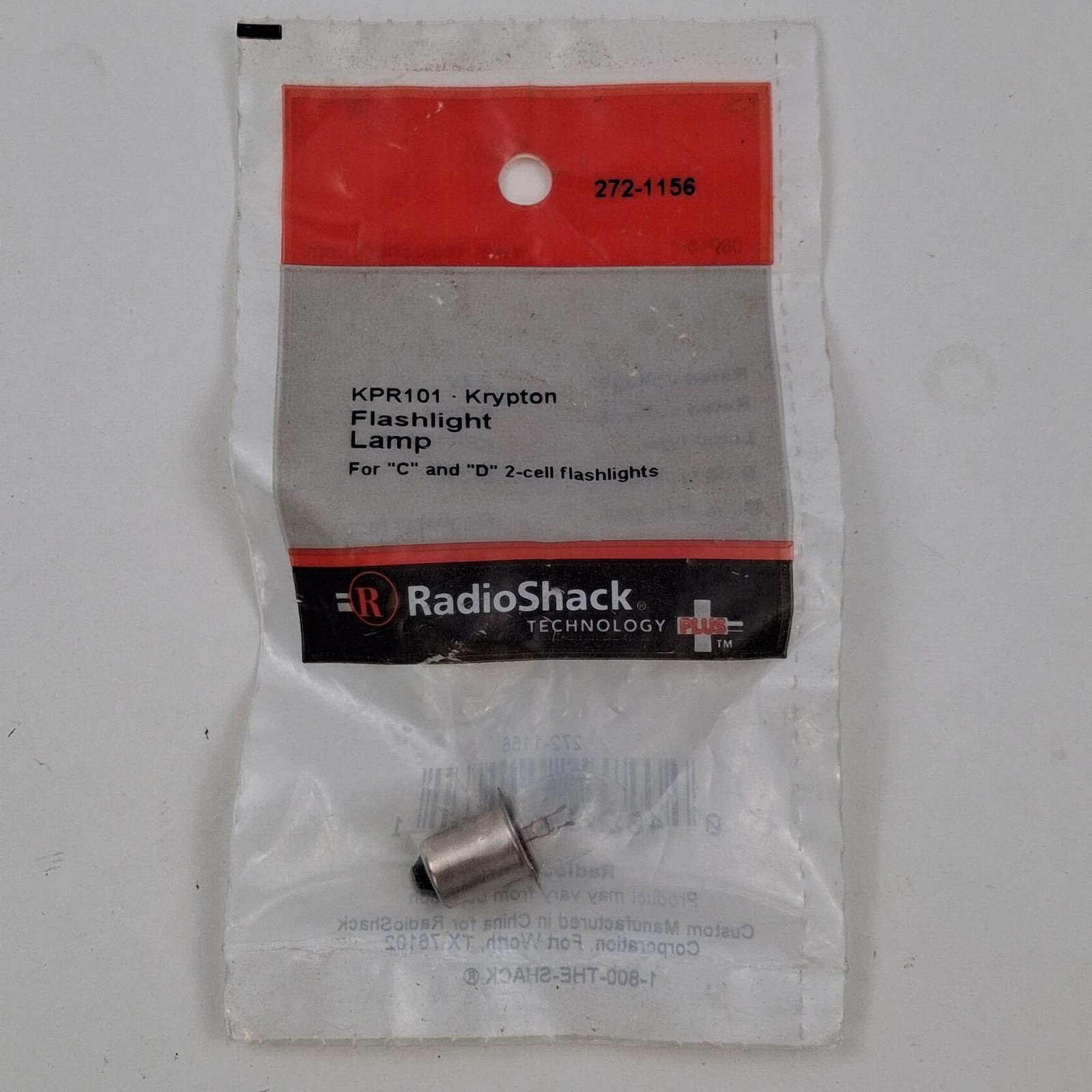 RadioShack KPR101 Krypton Flashlight Lamp C D 2-Cell Silver 272-1156 Upgrade