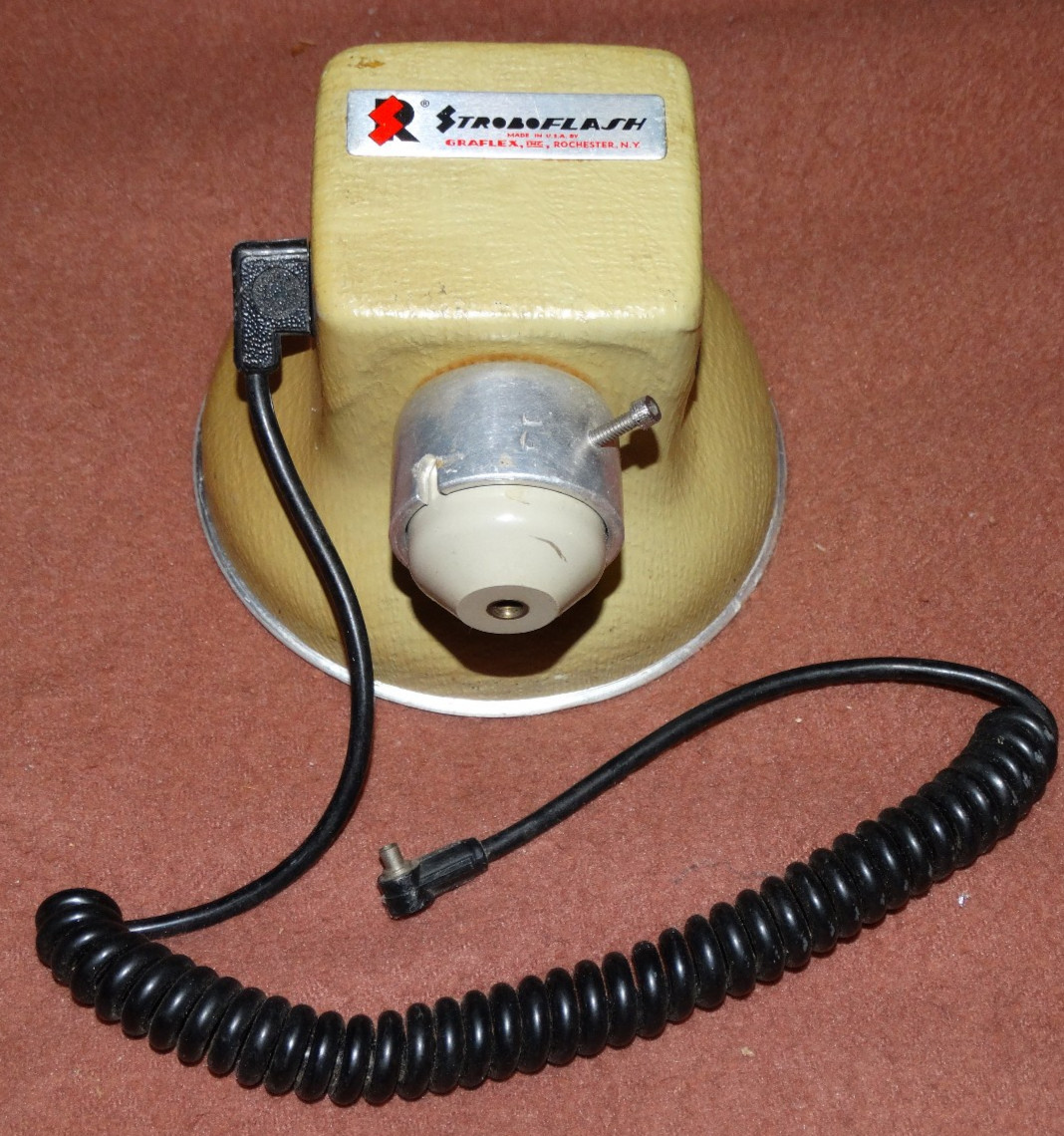 Vintage GRAFLEX STROBOFLASH II Xenon Photography studio Strobe head + sync cable