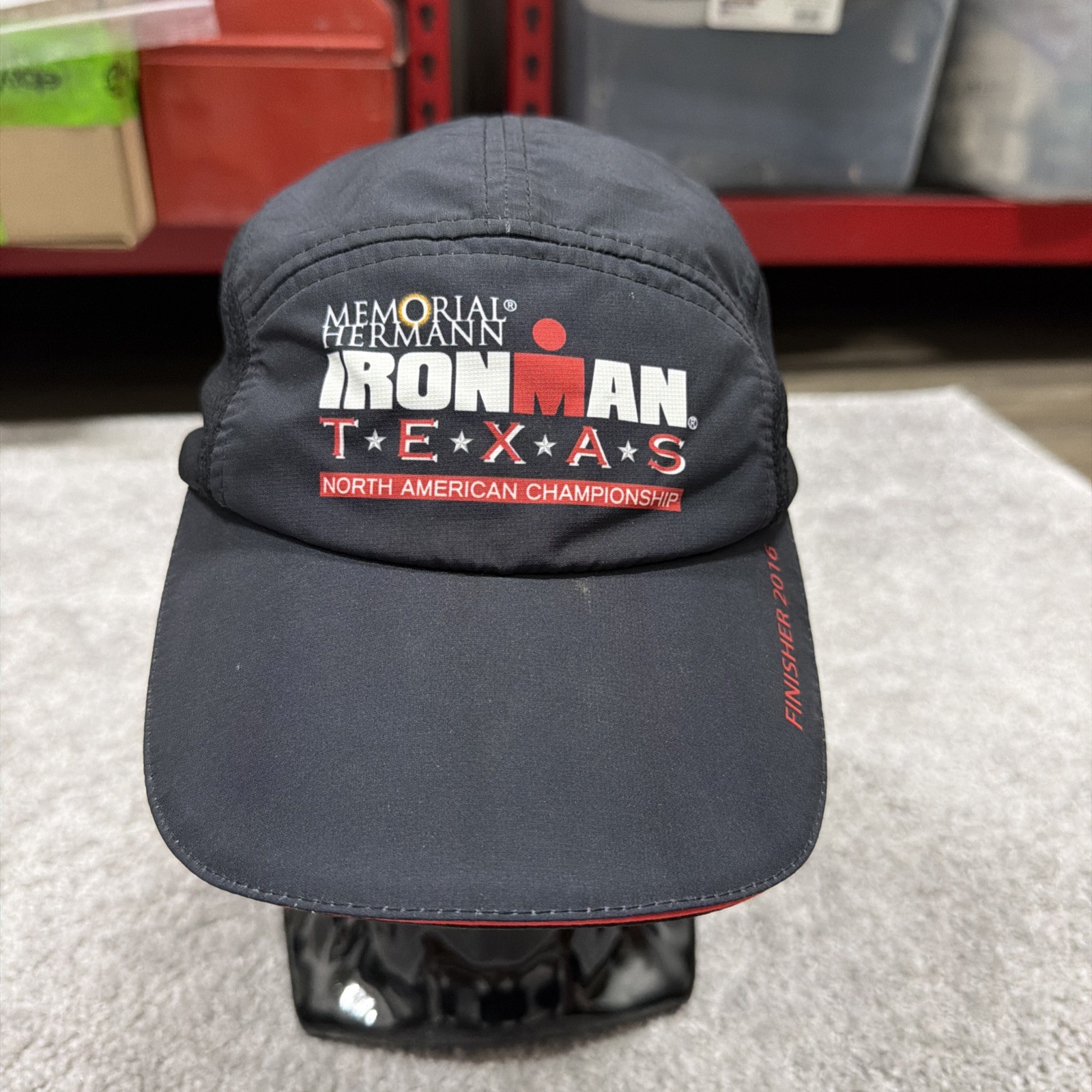 Ironman Triathlon N.American Champ.2016 Texas Finisher Men OSFA Panel Hat, Black