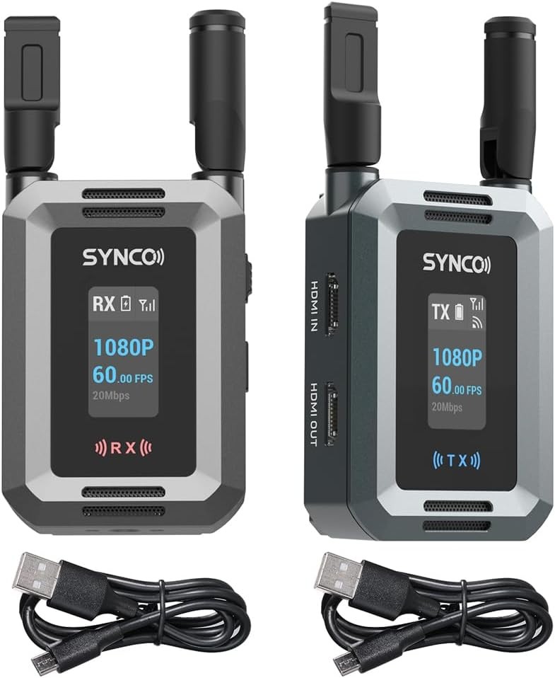SYNCO XVision HD Wireless Video Transmission System Transmitter Receiver 1080P