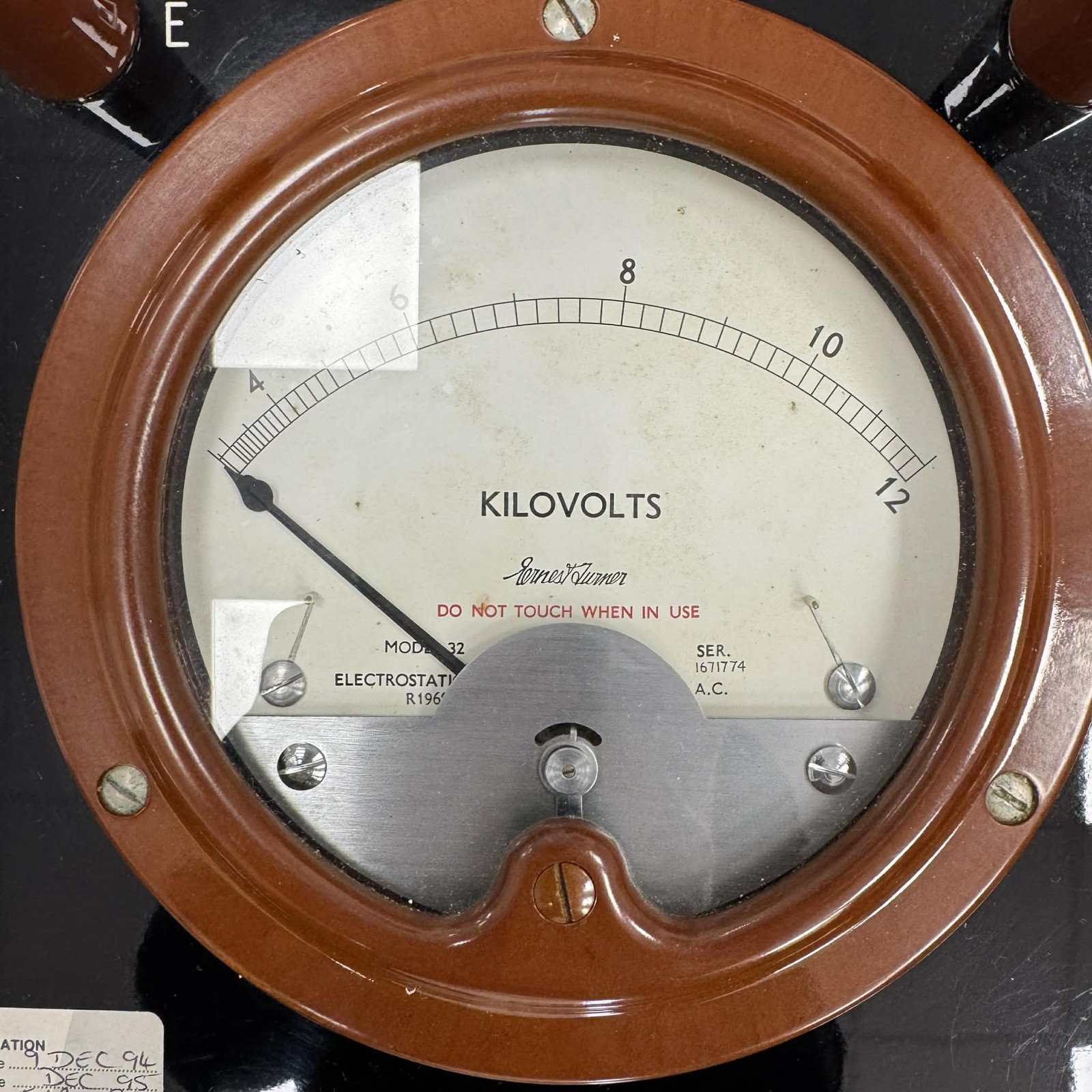 R1969 EL14 Kilovolt Meter Electrostatic 12000V