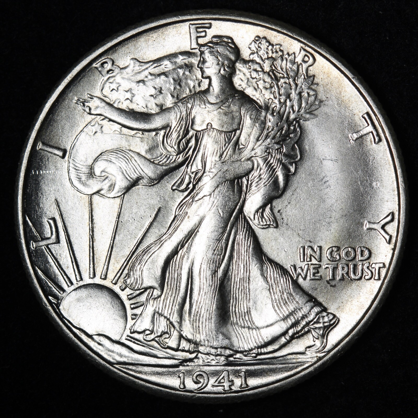 1941-D Walking Liberty Half Dollar BU UNCIRCULATED MS E947 SKEH