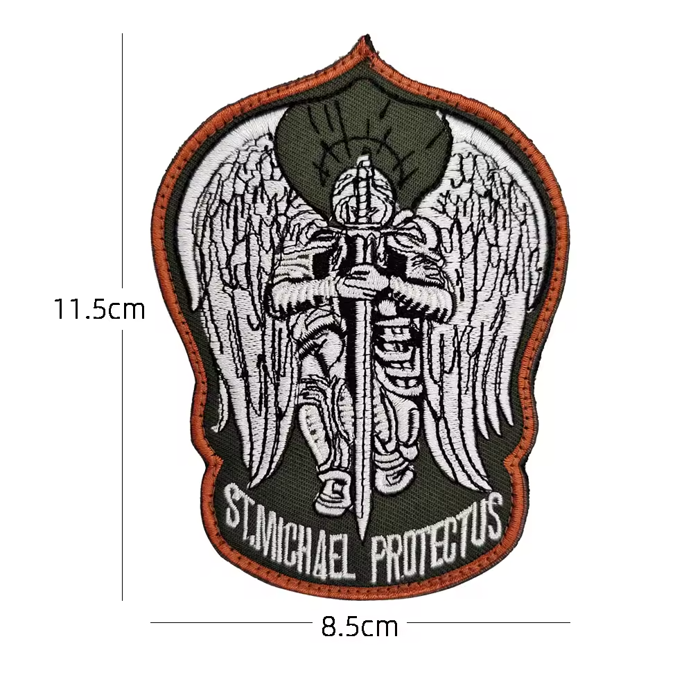 Saint Michael Protect Us Tactical Morale Police Law Military Hook an Loop Patch