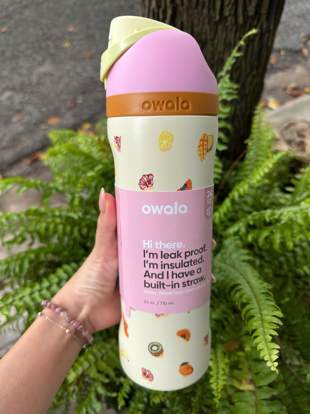 Owala Birthday Bash Just Ripe 24oz Stainless Steel FreeSip Water Bottle NEW
