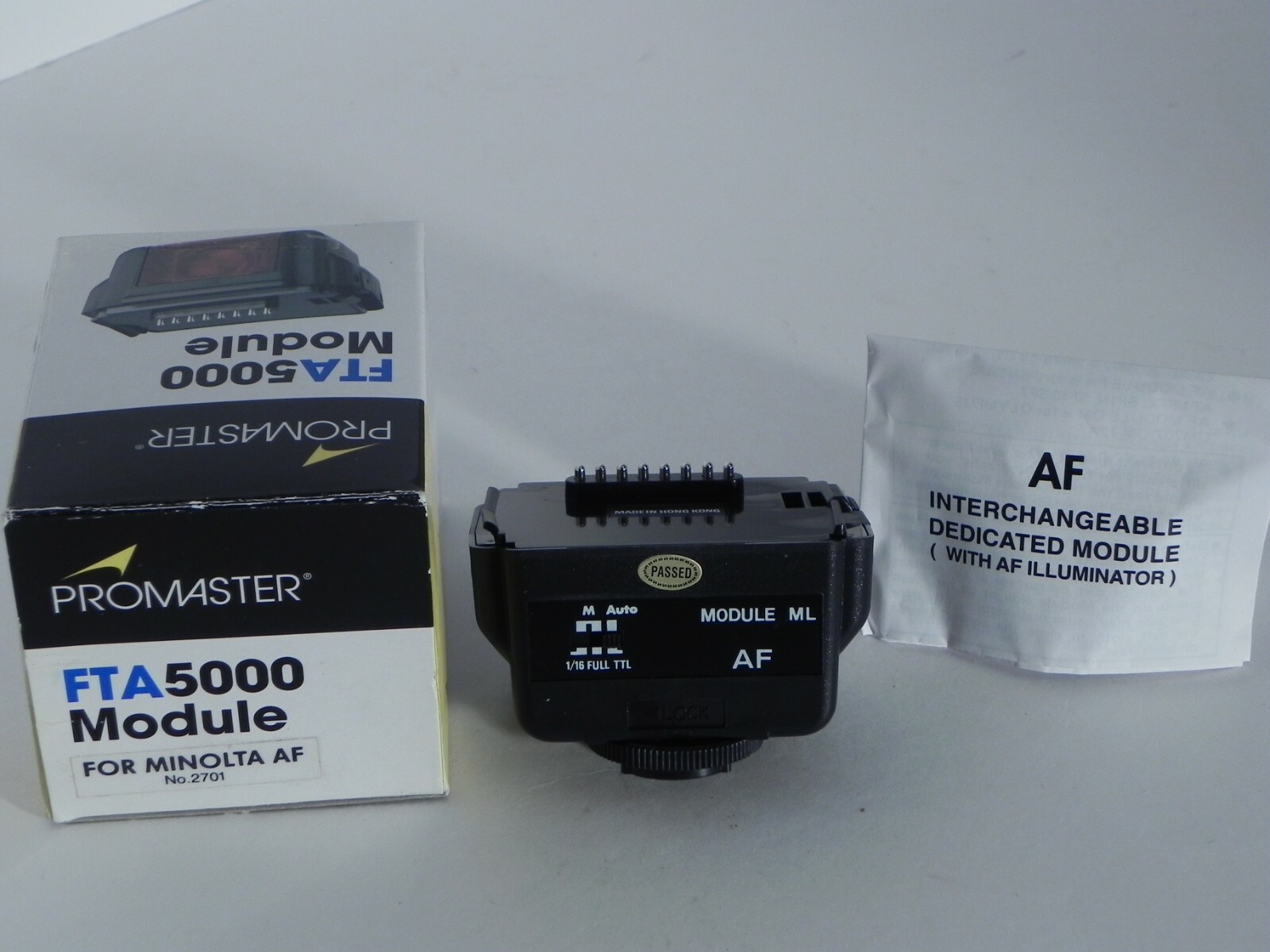 Promaster FTA 5000 Flash Module Minolta AF SLR Digital Flash PRO2701