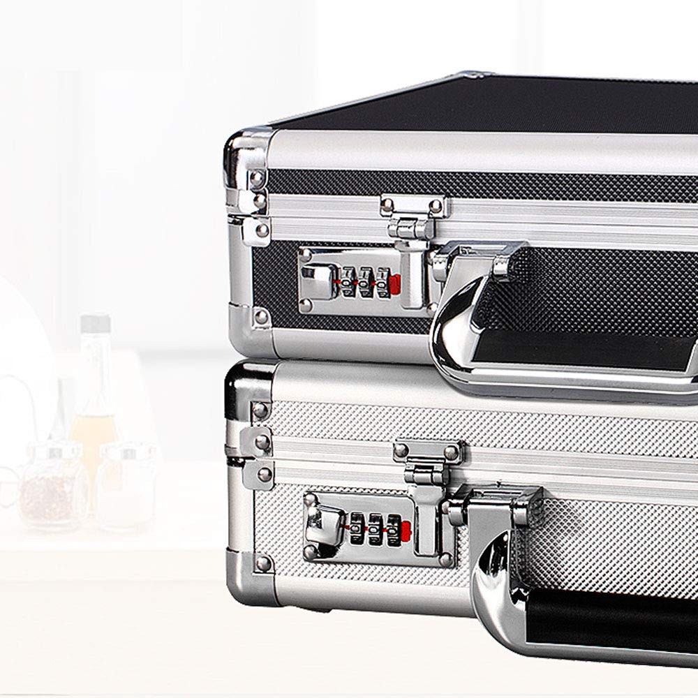 2pcs Tool Box Hasp, Luggage Suitcase Hasps with Combination Lock, Silver