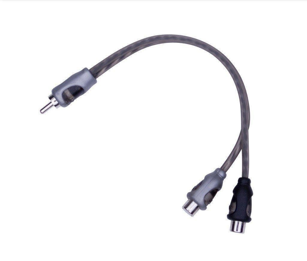 Rockford Fosgate RFIY-1M Twisted Pair Y-Adapter 1 Male to 2 Female