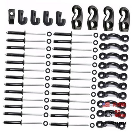 Kayak Tie Down Loops with Stainless Steel Rivets – Durable Tie-Down Loops &