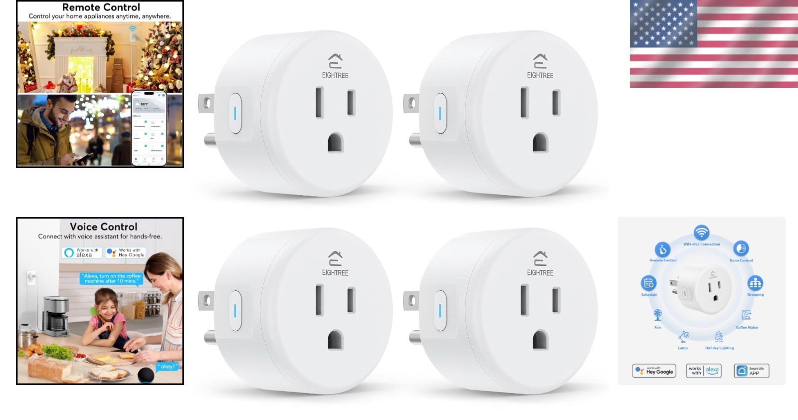 Effortless Home Automation: 15A WiFi Smart Plug with Timer & Remote Control