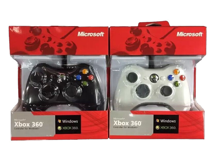 Wired Joystick Controller USB Gamepad for Microsoft Xbox 360 PC Windows 11/10/8