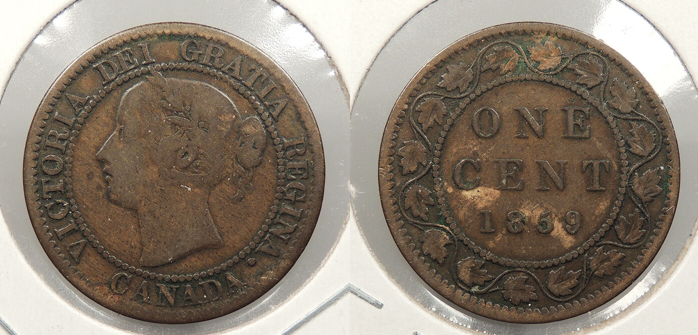 CANADA 1859 Cent Victoria #WC91586