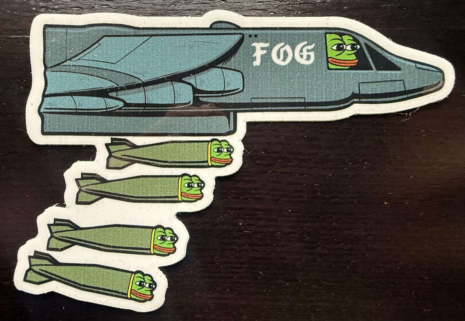 Forward Observations FOG "Pepe B-52" Sticker