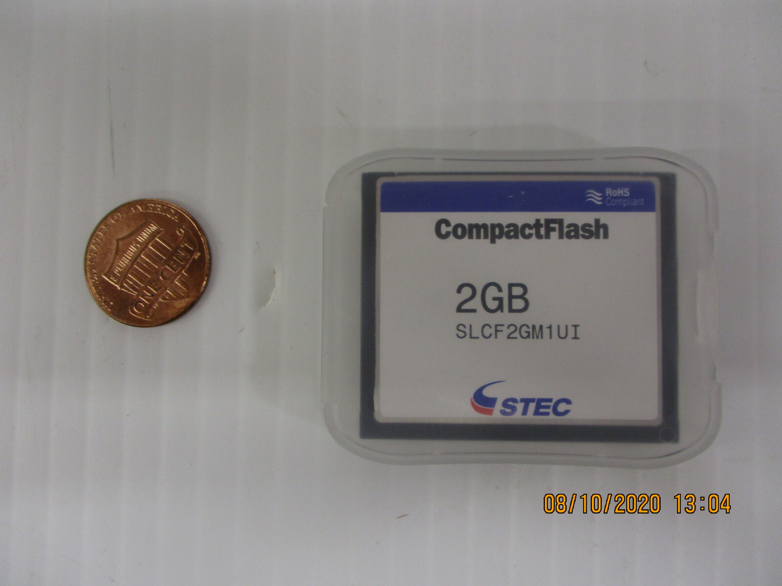 New, Silicon System SLCF2GM1UI STEC 2GP Compact flash, Temperature Grade