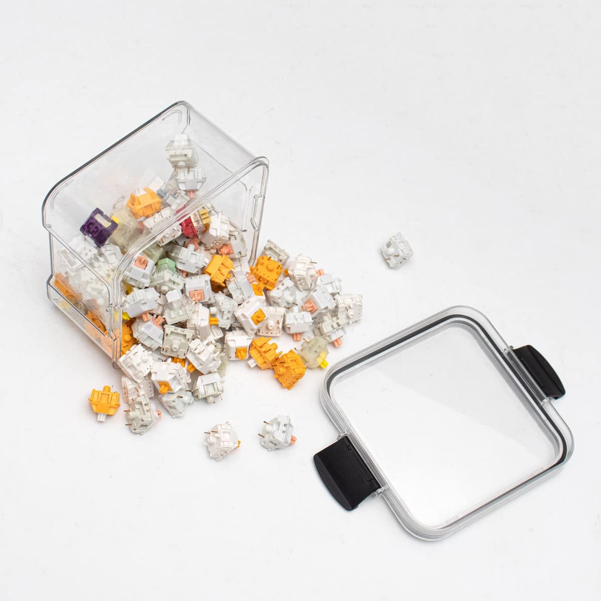 460ml Mechanical Keyboard Switch Container Transparent Sealed Storage