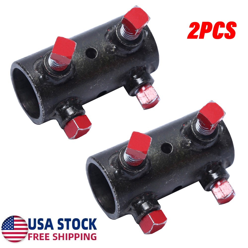 2PCS Garage Door Shaft Coupler for 1" Hollow Shaft - for torsion rod US Seller