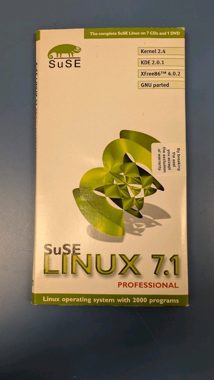 Suse Linux 7.1 Professional (CD-ROM, 2001) Big Box Vintage Software