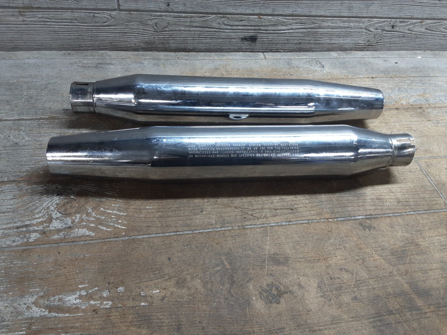 HARLEY DAVIDSON SPORTSTER MUFFLER EXHAUST SET 65613-94 65605-94 REV-00 #53