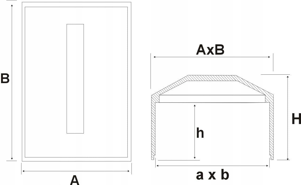 Fence Post Cap 60x80mm Fence Caps Grey Post Cap Pyramid Rechteckig