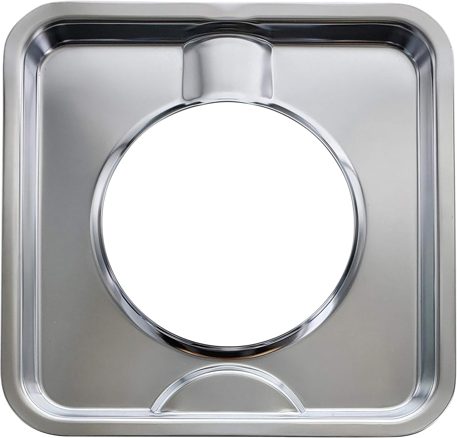 Made in the USA SGP-400 4 Pack Chrome Square Gas Range Drip Pan Directly Replace