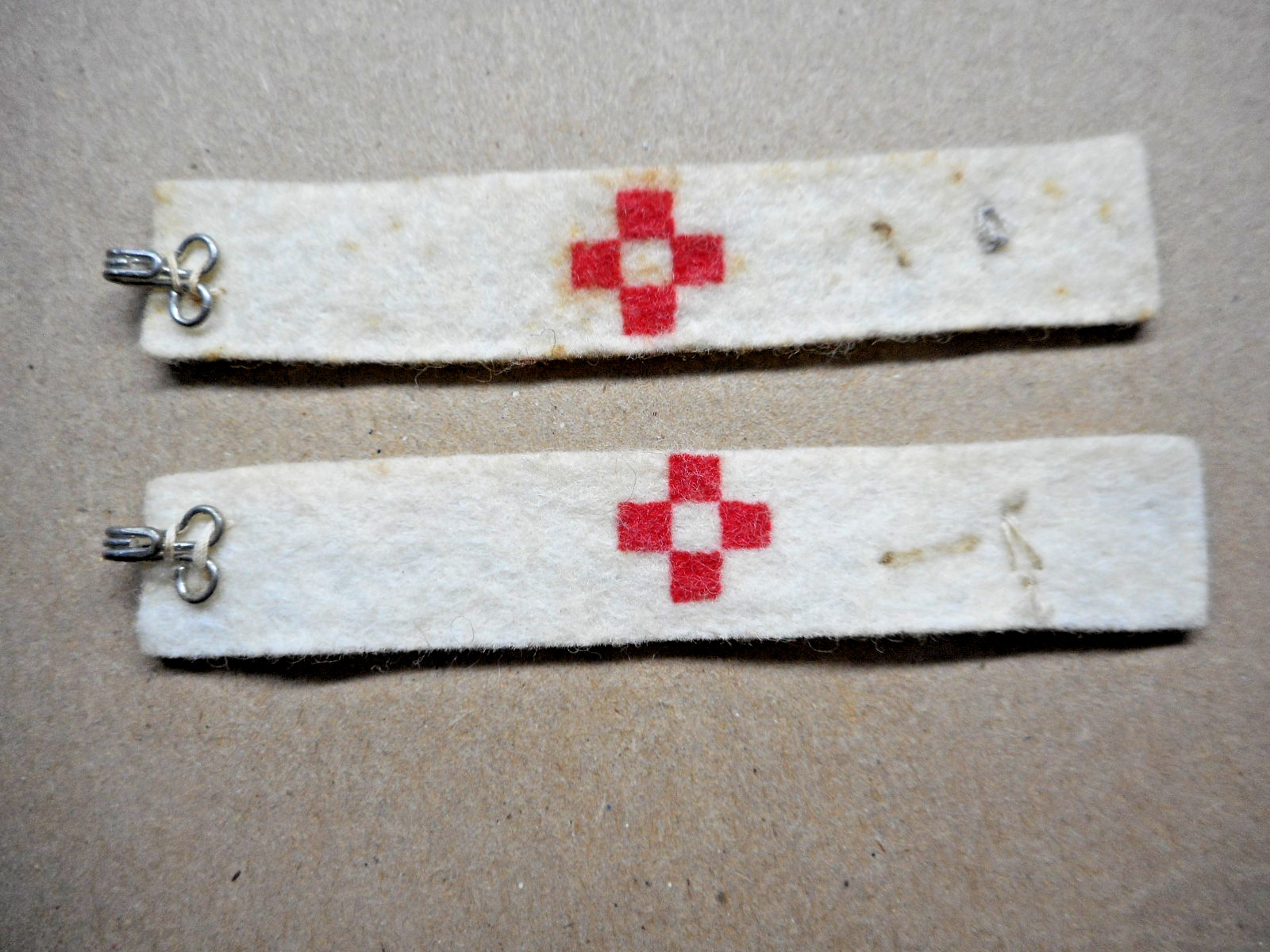 Vintage GI Joe Marine Medic Arm Band - set of 2