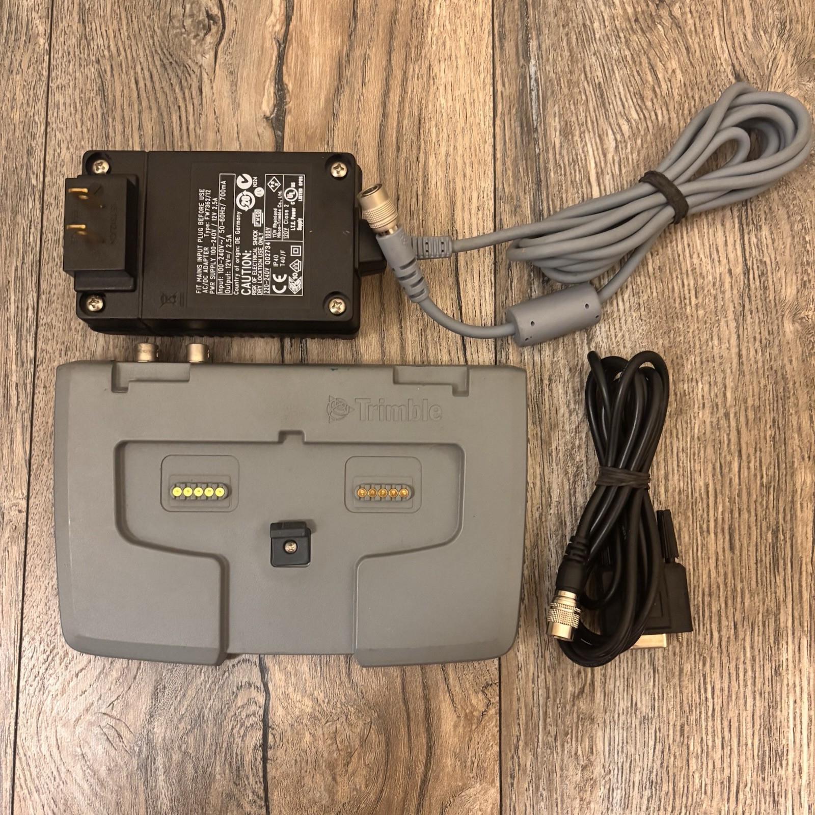 Trimble Docking Station For CU Controller 58252001 w/ Power Supply & Cable